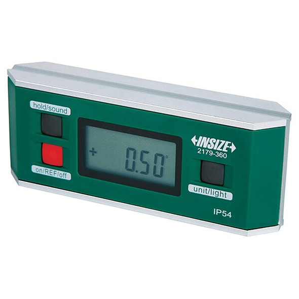 Insize Electronic Level,1-19/64" W,5-29/32" L 2179-360