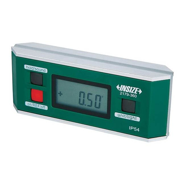 Insize Electronic Level,1-19/64" W,5-29/32" L 2179-360