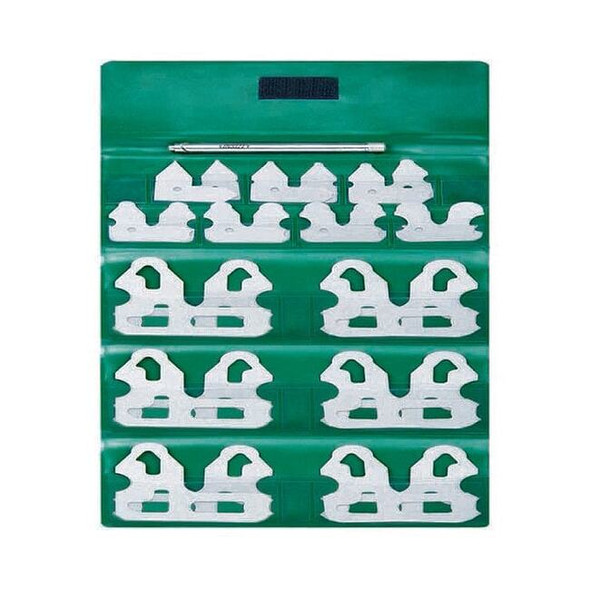 Insize Radius Gage Set,Range 9/16 to 1" 4804-8E