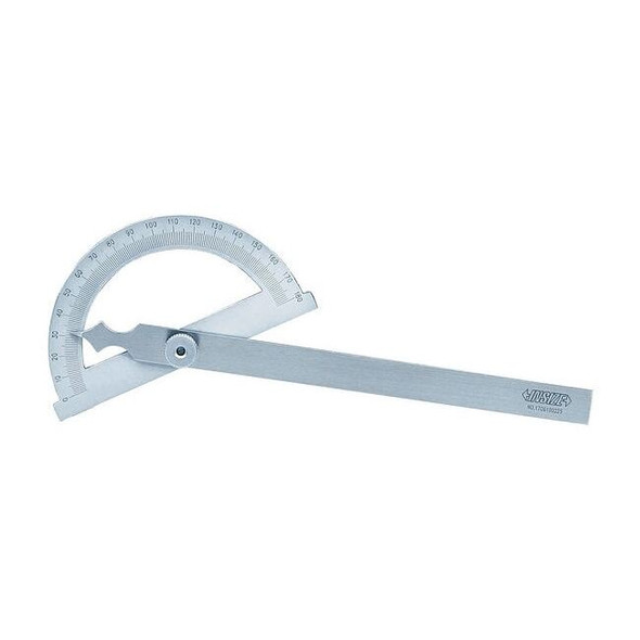 Insize Protractor,8-11/16" L,Stainless steel 4799-1120