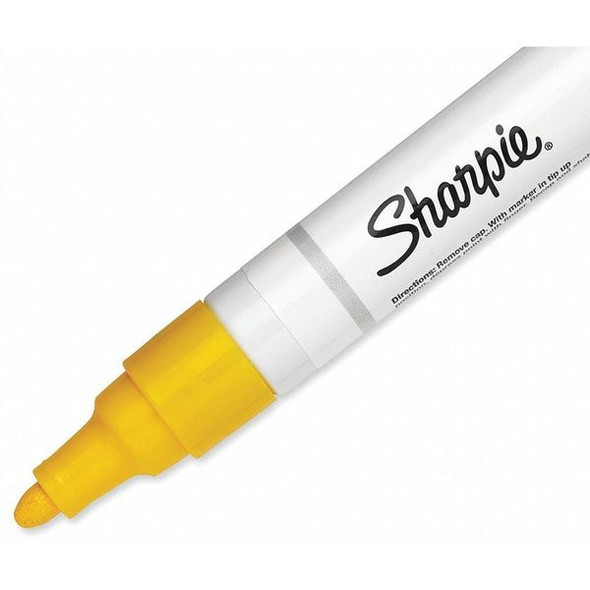 Sharpie Liquid Paint Marker, Yellow, Fiber, PK12 35554
