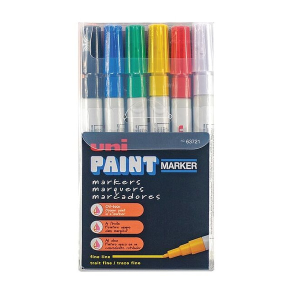 Uni-Paint Industrial Marker,Fine Point,PK12 63721