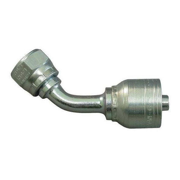 Eaton Aeroquip Hose Fitting, Crimp, Metric, 45, 1/2, M22X1.5 1A12DLA8