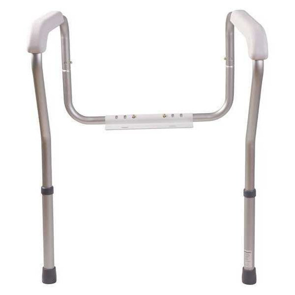Healthsmart Toilet Mount Toilet Safety, 25" L, Aluminum, Textured 521-9804-9601