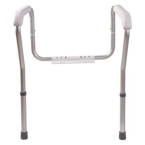 Healthsmart Toilet Mount Toilet Safety, 25" L, Aluminum, Textured 521-9804-9601