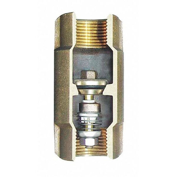 Simmons 1-1/4" NPT Bronze Spring Check Valve 504SB