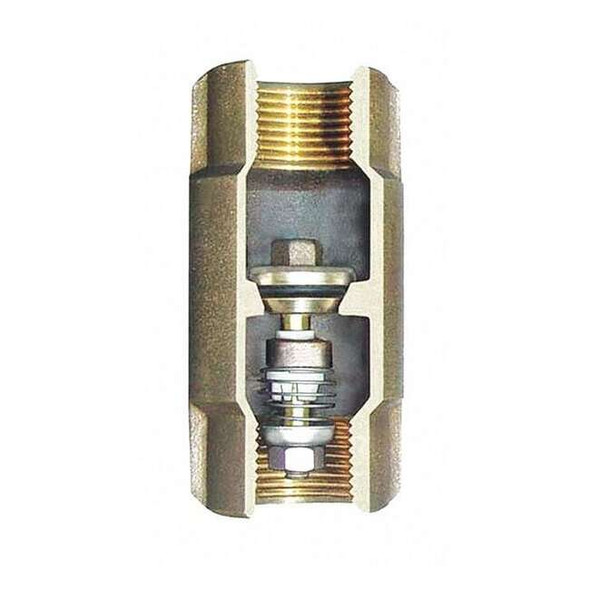 Simmons 1-1/4" NPT Bronze Spring Check Valve 504SB