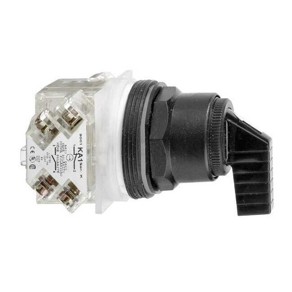 Schneider Electric Non-Illum Select Switch,30mm,Cam E,IP 65 9001SKS11FBH2