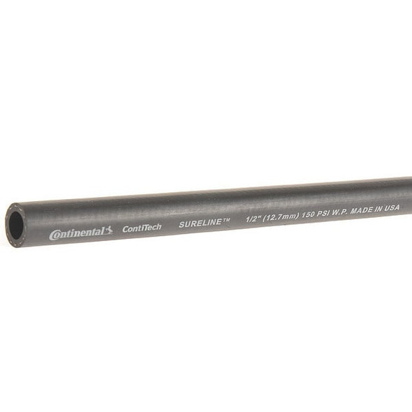 Continental 1/2 in ID x 50 ft L Garden Hose, EPDM Tube, Black CWH050-50-G