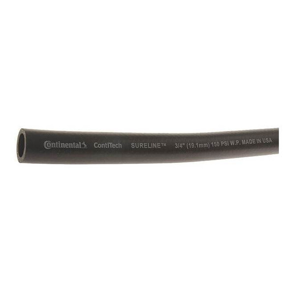 Continental 3/4 in ID x 75 ft L Garden Hose, EPDM Tube, Black CWH075-75-G