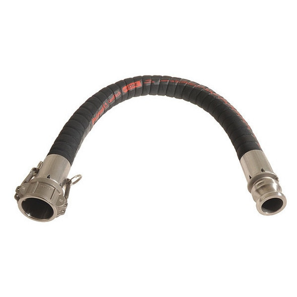 Continental Chemical Hose Assembly,1" ID x 10 ft. CHX100-10CE-G