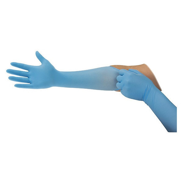 93-243, Disposable Gloves, 4.7 mil Palm, Nitrile, Powder-Free, XL, 100 PK, Blue