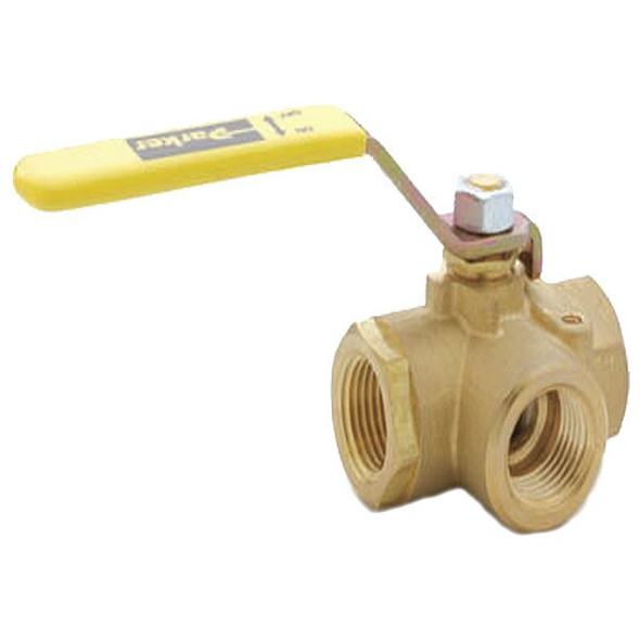 Manufacturer Varies Manual 3-Way Ball Valve,1",Brass XV533P-16 Manufacturer Varies Manual 3-Way Ball Valve,1",Brass XV533P-16
