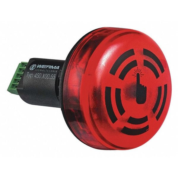 Werma Buzzer,24VDC,Black,1-31/32" W,IP65 45010055 Werma Buzzer,24VDC,Black,1-31/32" W,IP65 45010055