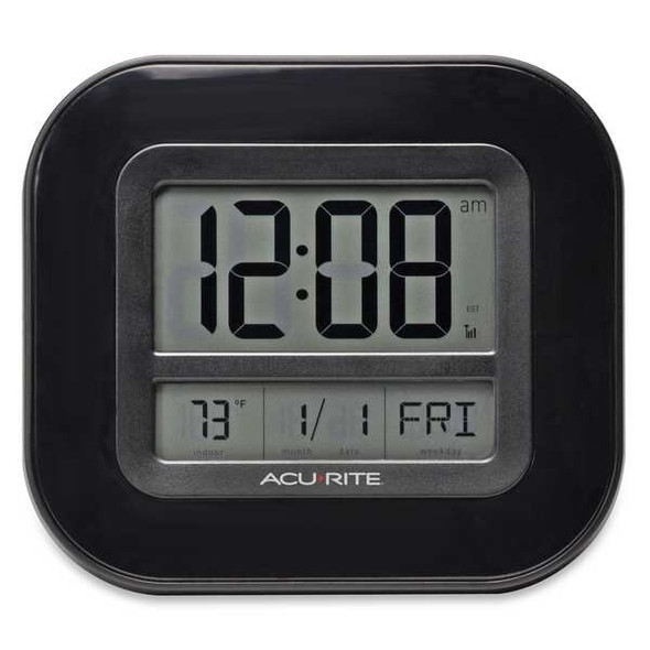 Manufacturer Varies Atomic Digital Wall Clock,9" 75172
