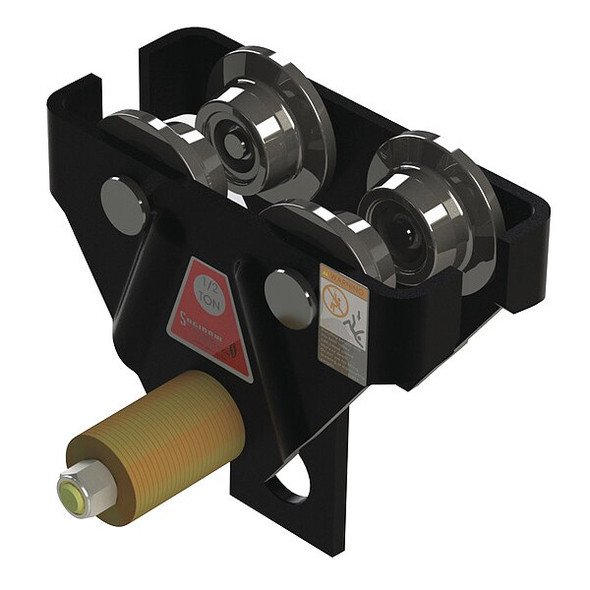 Saginaw Products Trolley,2000 lb. Load Cap.,Push Trolley 51861