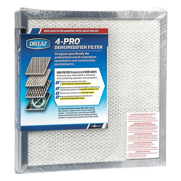 Dri-Eaz AirFilter,9.8125inH,10.8125inW,PK3 F590