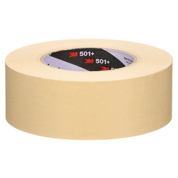 3m Painter's Tape, 48 mm W x 55 m L, 7.3 mil Thick, Tan, Rubber Adhesive, 24 PK 501+