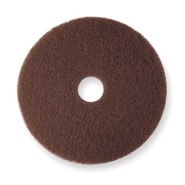 3m Stripping Pad,21 in Dia,Brown,PK5 7100