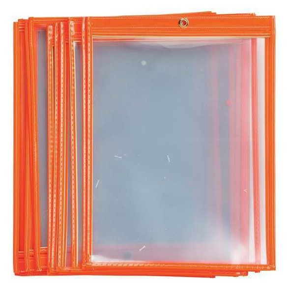 Brady Shop Envelope,Orange,12" H,PK25 56946