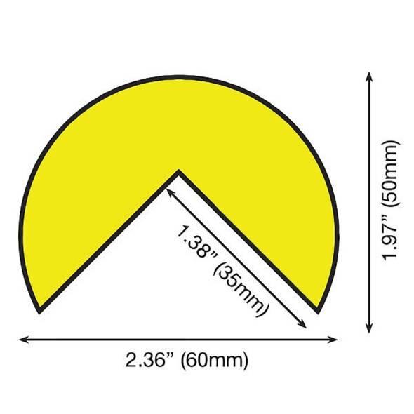 Knuffi Corner Guard,Rounded Shape,1-45-64" D 60-6854