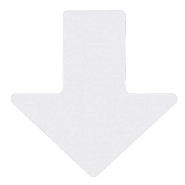 Brady Floor Tape,White,2 inx5 in,Arrow,PK100 104417 Brady Floor Tape,White,2 inx5 in,Arrow,PK100 104417