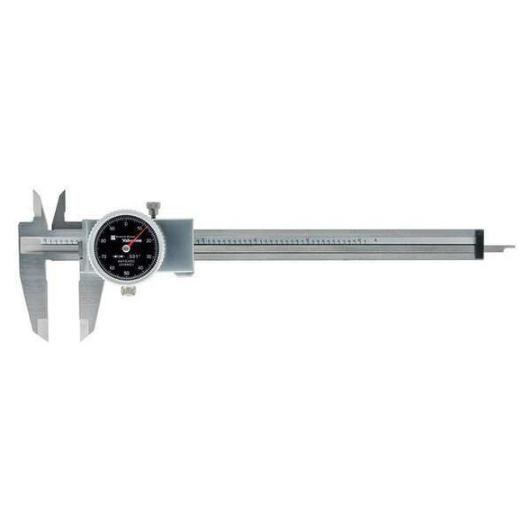 Tesa Brown & Sharpe Dial Caliper,Stainless Steel,Black 00589021