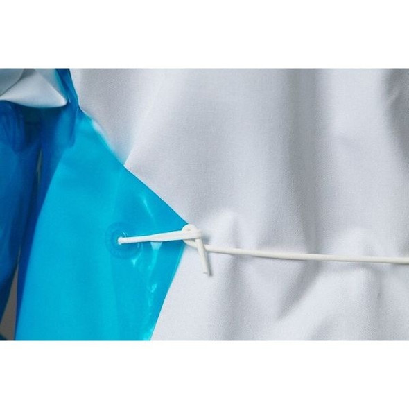 Polyco Apron, Polyolefin, Blue, 55 in, Universal 48500