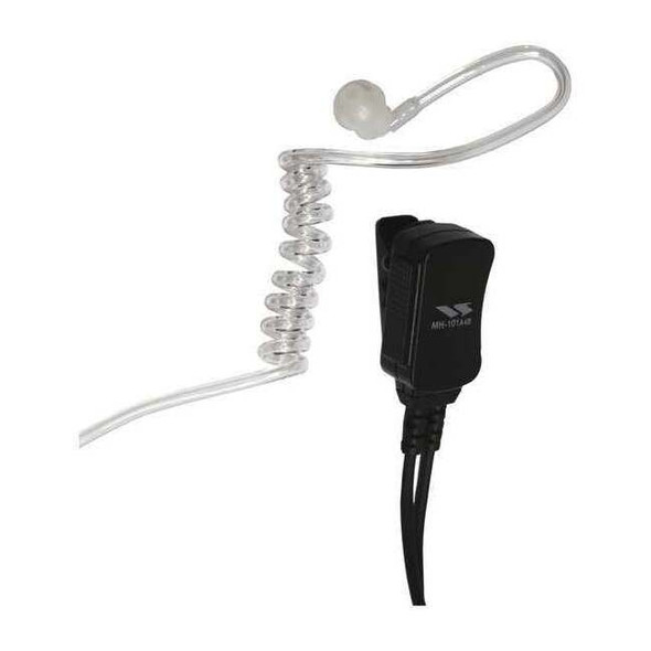 Vertex Standard Surveillance Kit,1 Wire,3 ft. Cord L,Blk MH101A4B