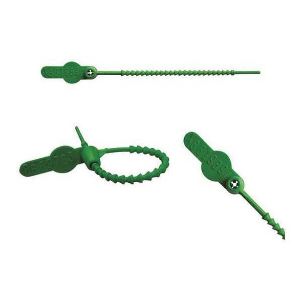 Elc Security Products Pull-Tight Seals,Green,Unfinished,PK250 065N14PPGR