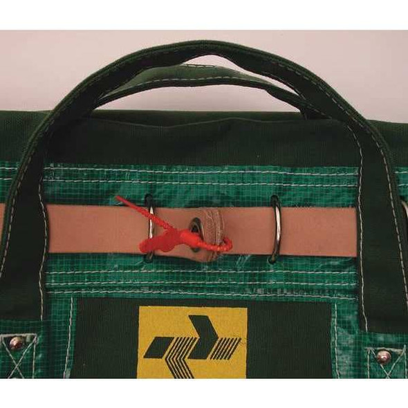 Elc Security Products Pull Tight Beaded Molded Seals 5-1/2" x 9/64", Green, Pk250 065N14PPGR