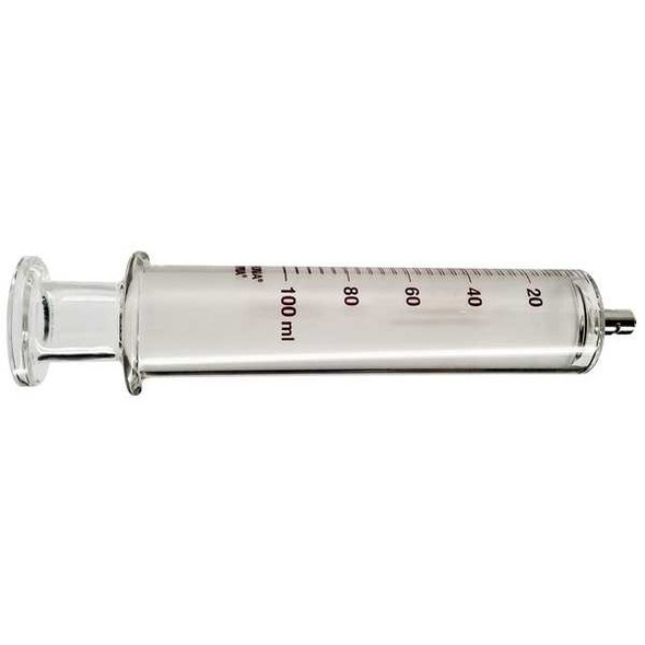 Fortuna Reusable Glass Syringe,100 mL,Luer Lock 7.140-51 Fortuna Reusable Glass Syringe,100 mL,Luer Lock 7.140-51