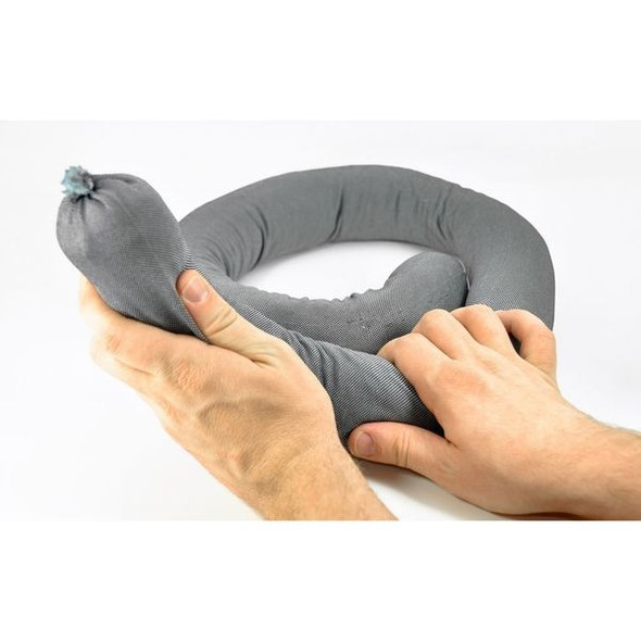 Sustayn by Spilfyter Sorbent Sock, 17 gal, 3 in x 48 in, Universal, Gray, 15 PK G-30