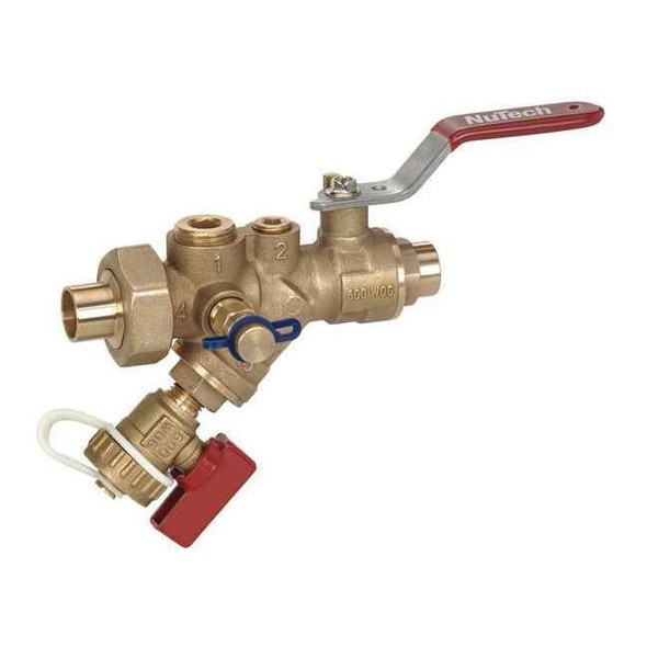 Nutech Combination Strainer Valve,3/4 In,Sweat SV1E-075S-075S