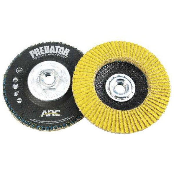 Arc Abrasives Sanding Disc,4-1/2 In,40 G,7/8,PK10 71-10824AFK