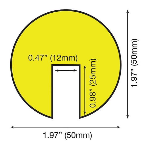 Knuffi Edge Guard,Rounded,Black-Yellow 60-6889