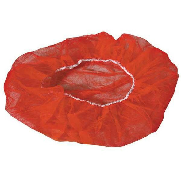 Cellucap Bouffant Cap, Polypropylene, 24 in Dia., Red, L, 1000 PK BIX4HSRD