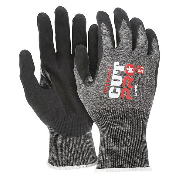 Coated Gloves, Cut Level A3 ,Dipped ,Foam Nitrile ,Sandy ,M 12 PK