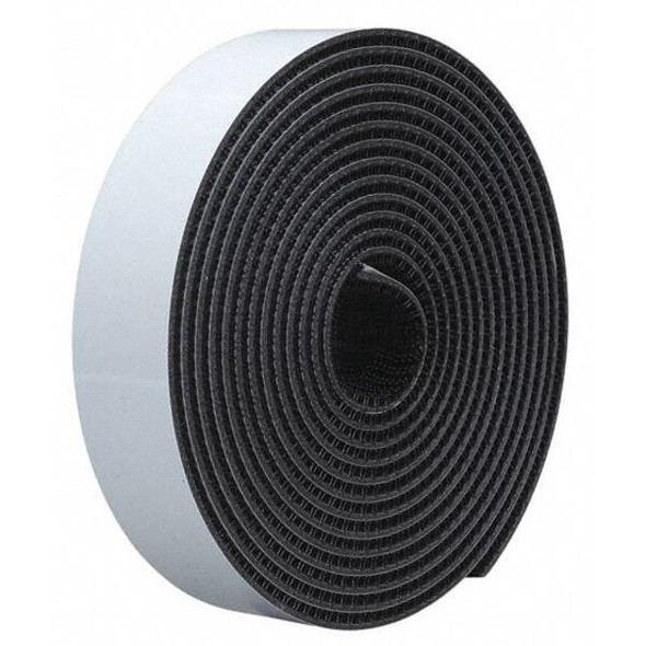 3m Reclosable Fastener, Rubber Adhesive, 150 ft, 1/2 in W, Black .500SJ3540