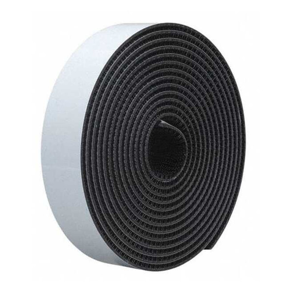 3m Reclosable Fastener, Rubber Adhesive, 150 ft, 1/2 in W, Black .500SJ3540