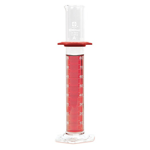 Sibata Graduated Cylinder,50 mL,24 mm Dia,PK4 2351A-50