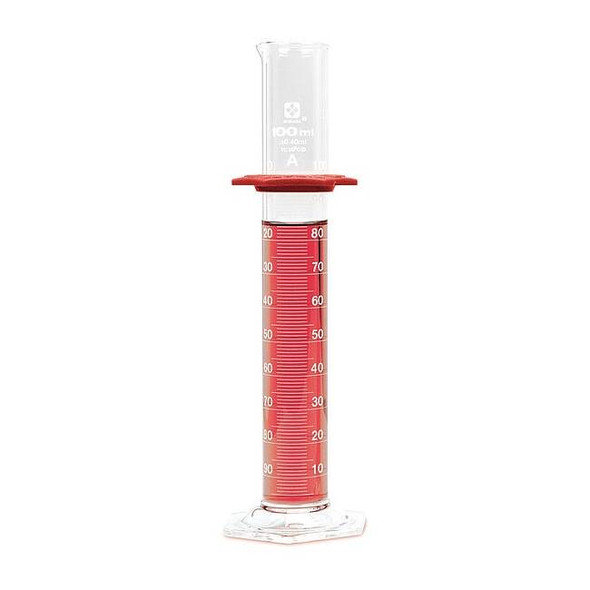 Sibata Graduated Cylinder,100 mL,30 mm Dia,PK4 2351A-100