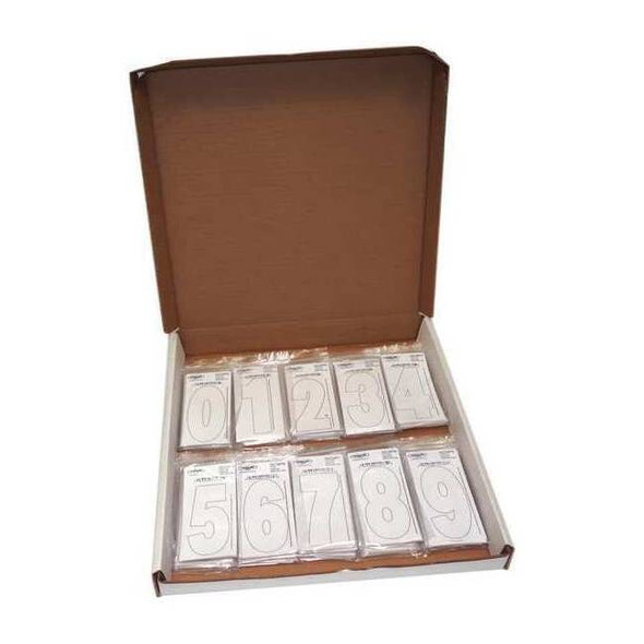 Hardline Products NumberLabelSet,Vinyl,3inH,1-1/4inW,PK300 3SCWP30