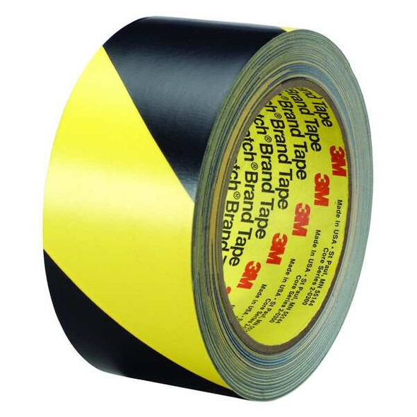 3m Marking Tape,Roll,1In W,Black/Yellow 5702