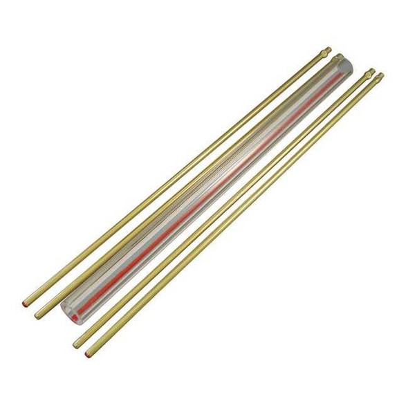 Penberthy Glass Rod Kit,Red Line,5/8In Dia,26In L 1LG-26R