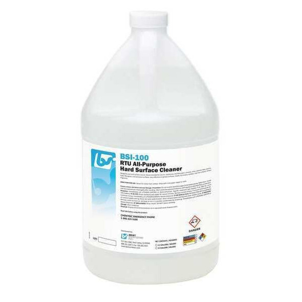 Best Sanitizers Cleaner,Lemon,1 gal.,Bottle,9.05 lb.,PK4 BSI1001