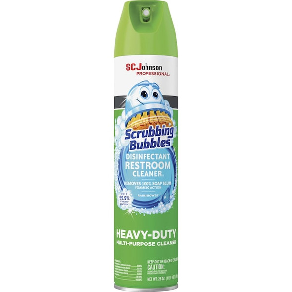 Scrubbing Bubbles Bathroom Cleaner, 25 oz, Aerosol Can, Ready to Use, PK12 313358