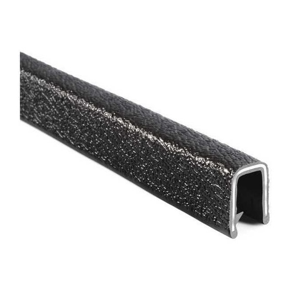 Trim Seal, PVC, Aluminum, 25 ft Length, 1/2 in Overall Width