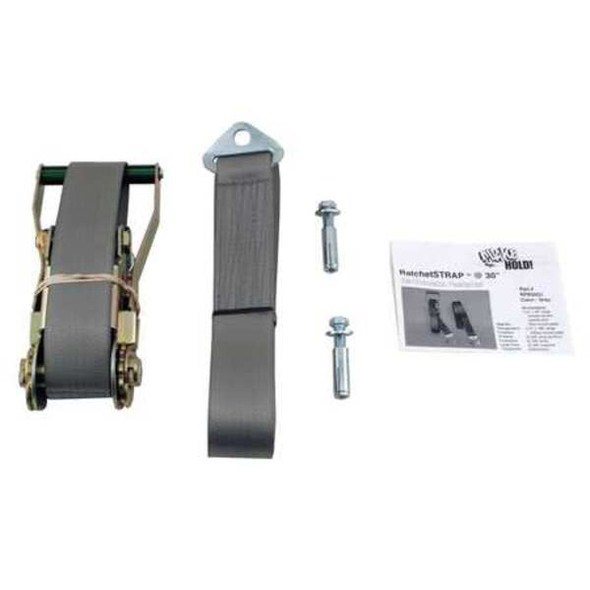 Quakehold! Ratchet Strap,30 In,Gray RF.R30.G.1
