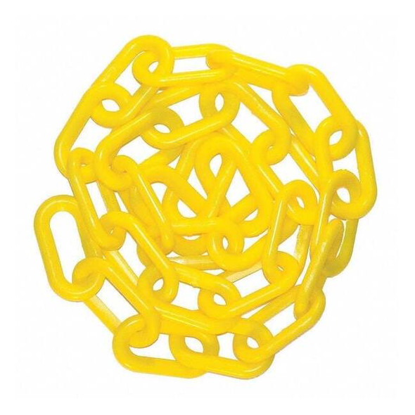 Manufacturer Varies 2" x 50 ft. Heavy Duty Plastic Chain, Yellow 51002-50